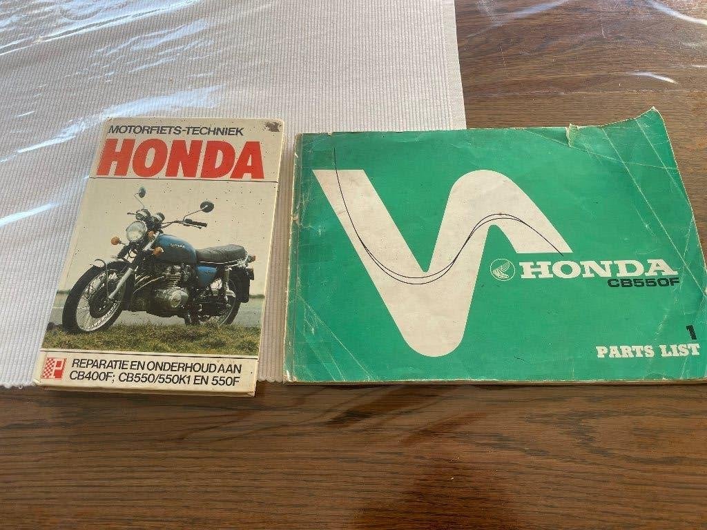 Werkplaats handboek en part list voor HONDA CB550F, Ophalen of Verzenden, Honda