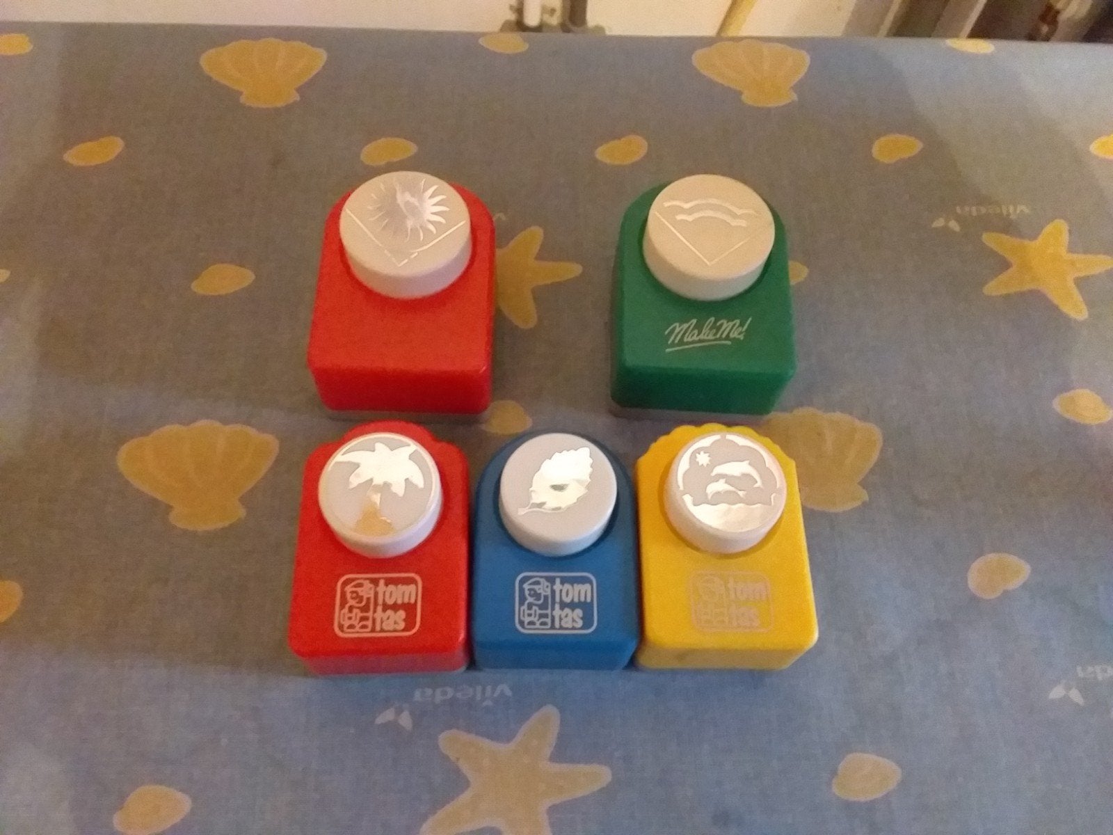 Sjablonen set van 5 stuks, diverse figuren, Hobby en Vrije tijd, Knutselen, Gebruikt, Meerkleurig, Kunststof, Knutselmateriaal