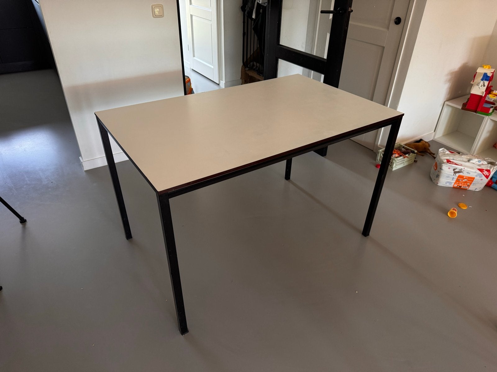 Vintage Ahrend kantinetafel 120x75x75 cm, Vintage, Ophalen, Gebruikt, Ahrend