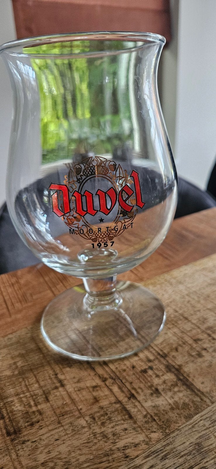 Duvel glas 85 jaar Moortgat (1957), Ophalen of Verzenden, Zo goed als nieuw