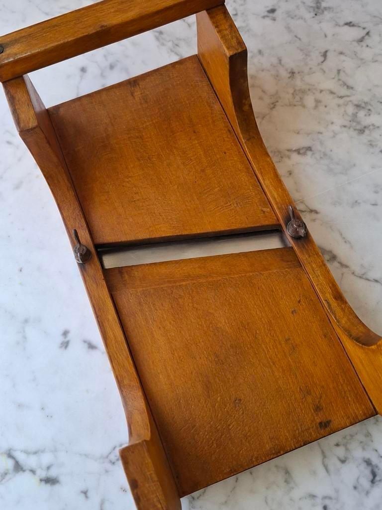 Vintage houten koolschaaf zuurkool schaaf mandoline, Antiek en Kunst, Verzenden