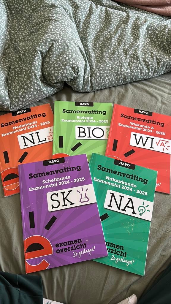 Examenoverzicht samenvattingen, Ophalen of Verzenden, Zo goed als nieuw, HAVO, Overige vakken