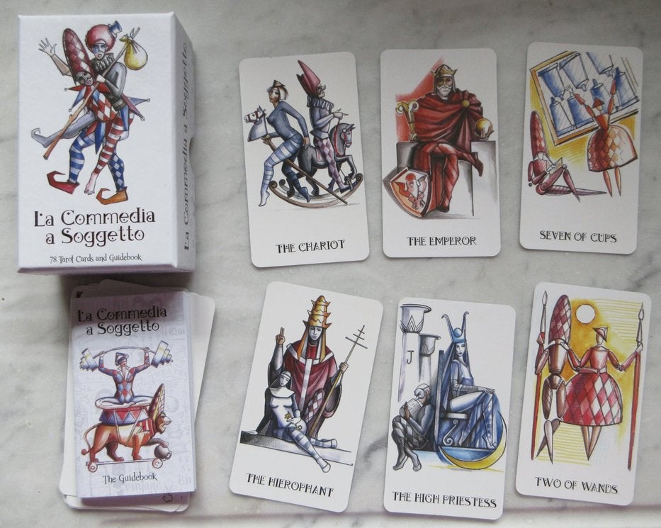 La Commedia a Soggetto tarot, Ophalen of Verzenden, Zo goed als nieuw, Tarot of Kaarten leggen, Overige typen