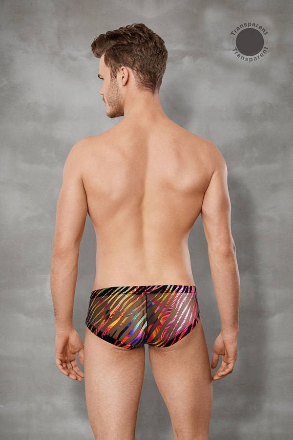 Small size rainbow metallic low‑rise brief., Ophalen of Verzenden