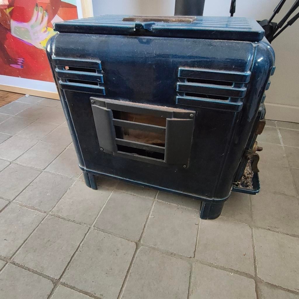 Deville - Marianna houtkachel pelletkachel met toebehoren, Ophalen of Verzenden, Gebruikt, Hout, Houtkachel