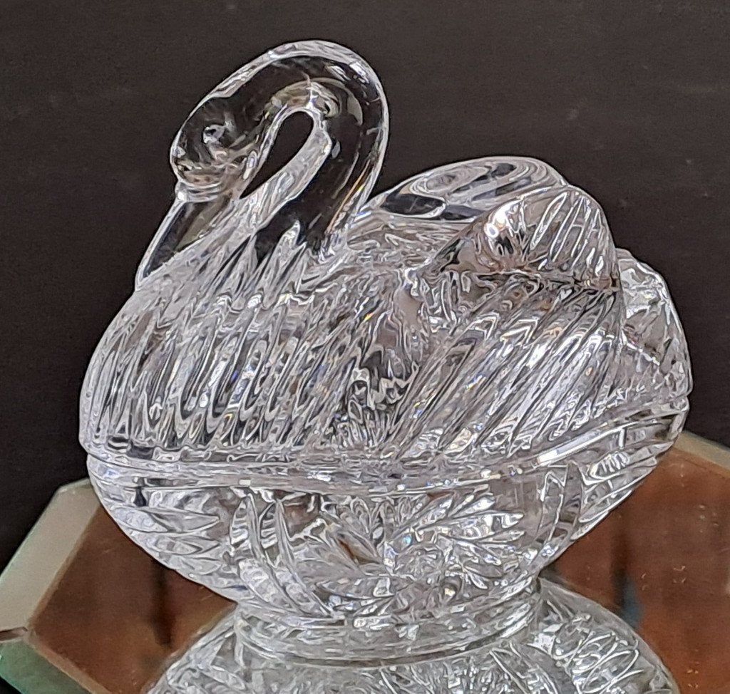 Glazen Zwaan Bonbonnière, Ophalen of Verzenden