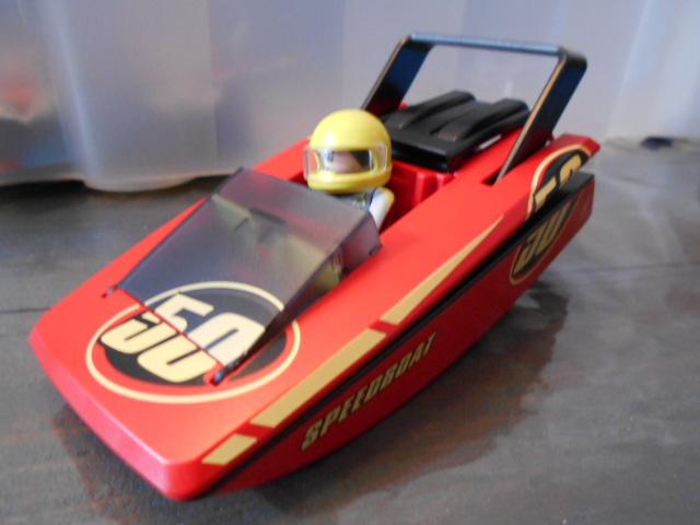 Playmobil meeneem speedboot 4341 boot met poppetje, Ophalen of Verzenden, Zo goed als nieuw