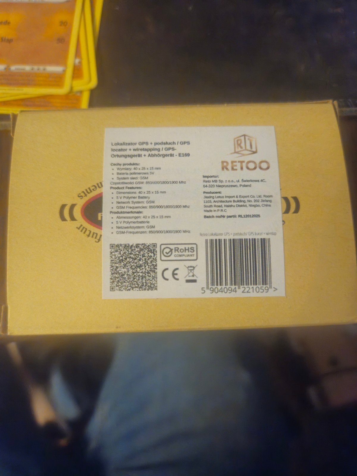 Gloednieuwe RETOO GPS Tracker met Afluisterfunctie E169, Ophalen of Verzenden, Nieuw