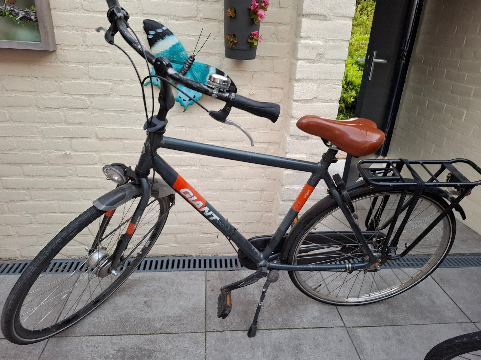 gebruikte Giant stadsfiets donkergrijs frame, Ophalen, Gebruikt, Versnellingen, 49 tot 53 cm