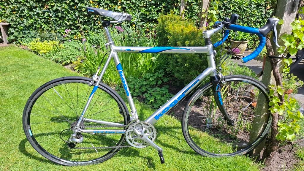 Koga Miyata racefiets, zilver/blauw, 28 inch, Fietsen en Brommers, Ophalen, Gebruikt, Aluminium, Koga Miyata