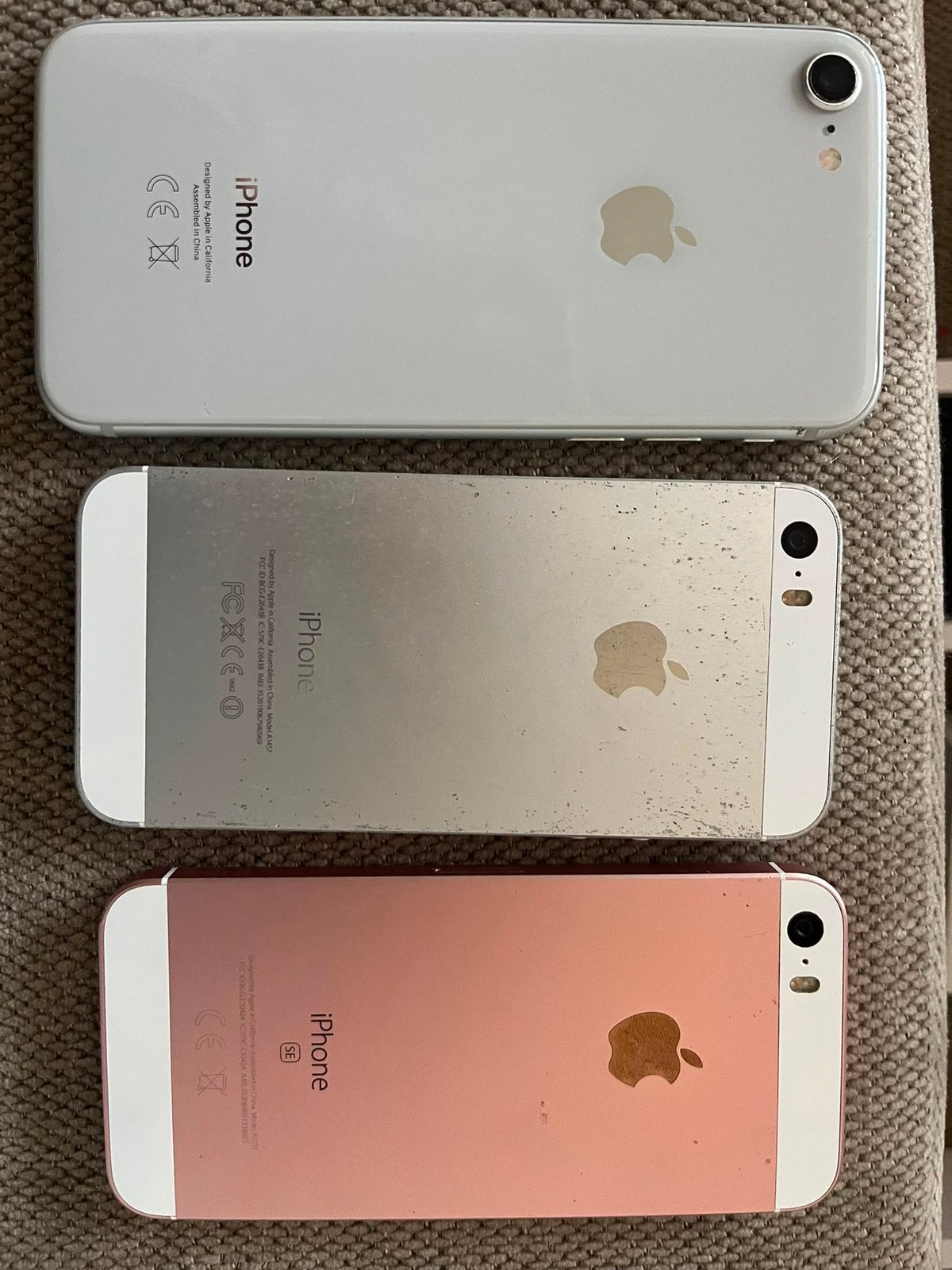 iPhones (SE 2016, 5S, 8, 6) en iPad mini, Telecommunicatie, Mobiele telefoons | Hoesjes en Frontjes | Apple iPhone, Ophalen, Zo goed als nieuw
