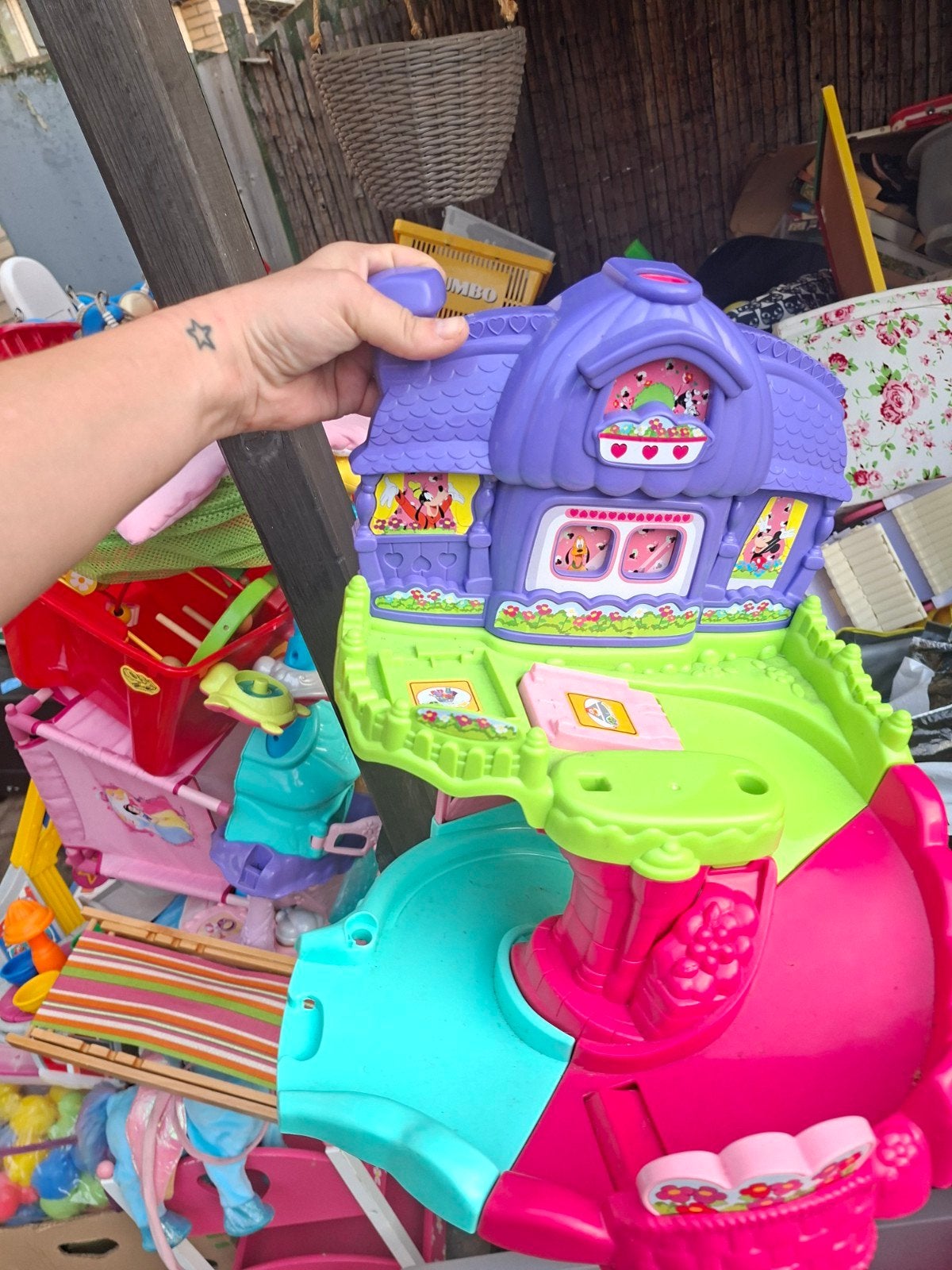 Minnie Mouse Speelhuis met Glijbaan, Kinderen en Baby's, Ophalen of Verzenden, Gebruikt, Meisje