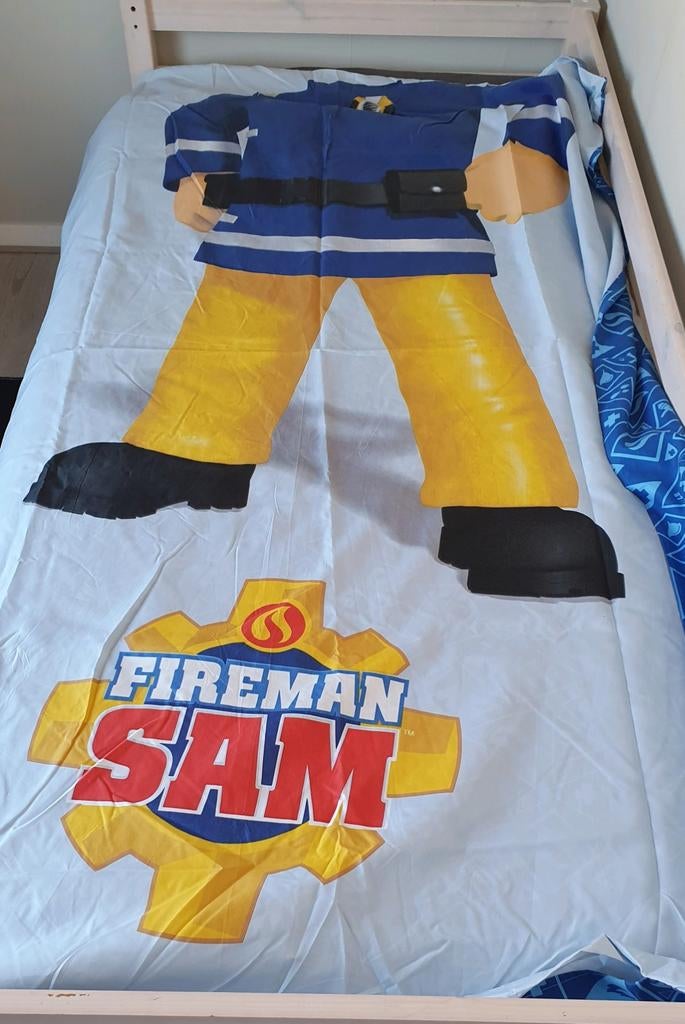 Brandweerman sam dekbedovertrek, Ophalen of Verzenden, Zo goed als nieuw, Jongetje of Meisje, Dekbedovertrek