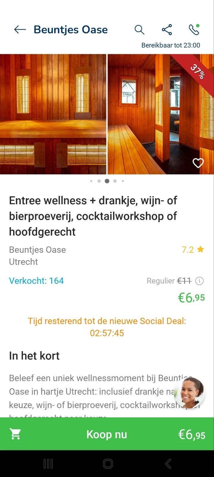 entree wellness + drankje cadeau, Tickets en Kaartjes, Eén persoon