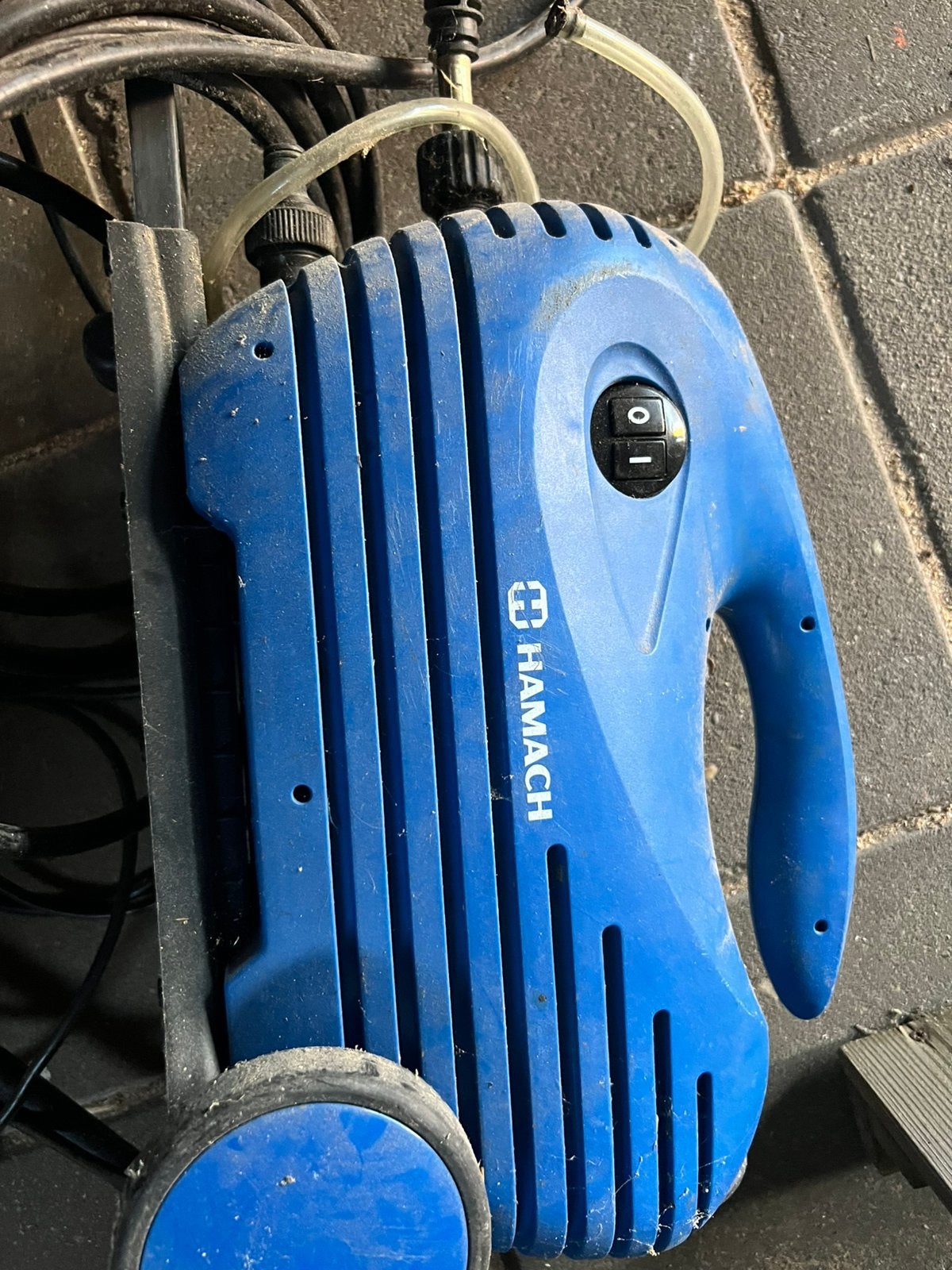 Hogedrukspuit, Ophalen, Gebruikt, Elektrisch
