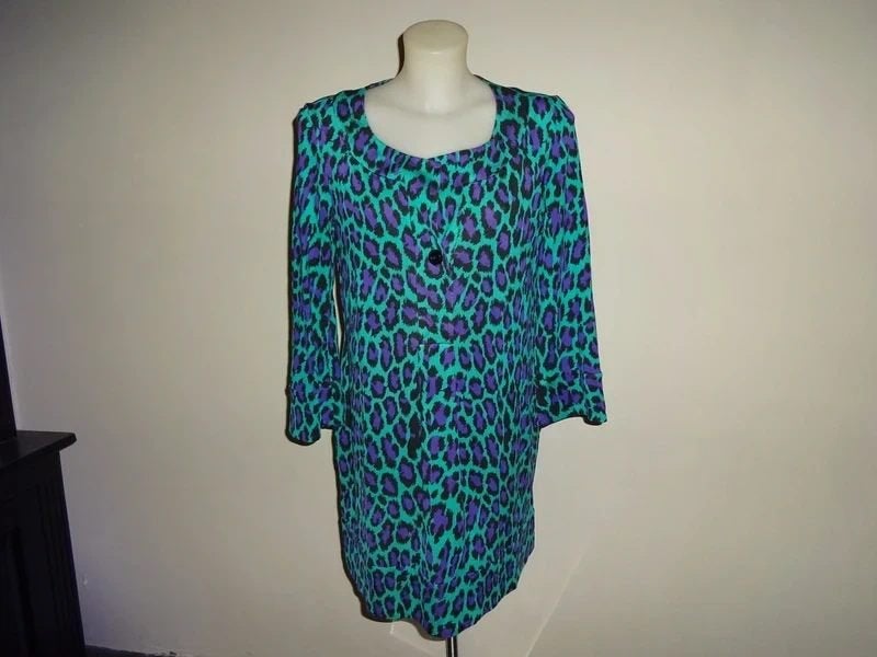 Diane von Furstenberg zijden jurk jaguar