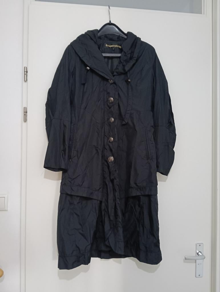 Greenstone zwarte jas, maat 38 - Zgan, Kleding | Dames, Maat 38/40 (M), Zwart, Greenstone, Ophalen of Verzenden