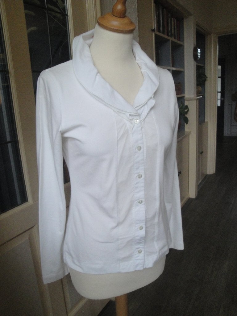 Wit blousje LYNDE maat S (z.g.a.n.), Kleding | Dames, Wit, Ophalen of Verzenden, Zo goed als nieuw, Lynde