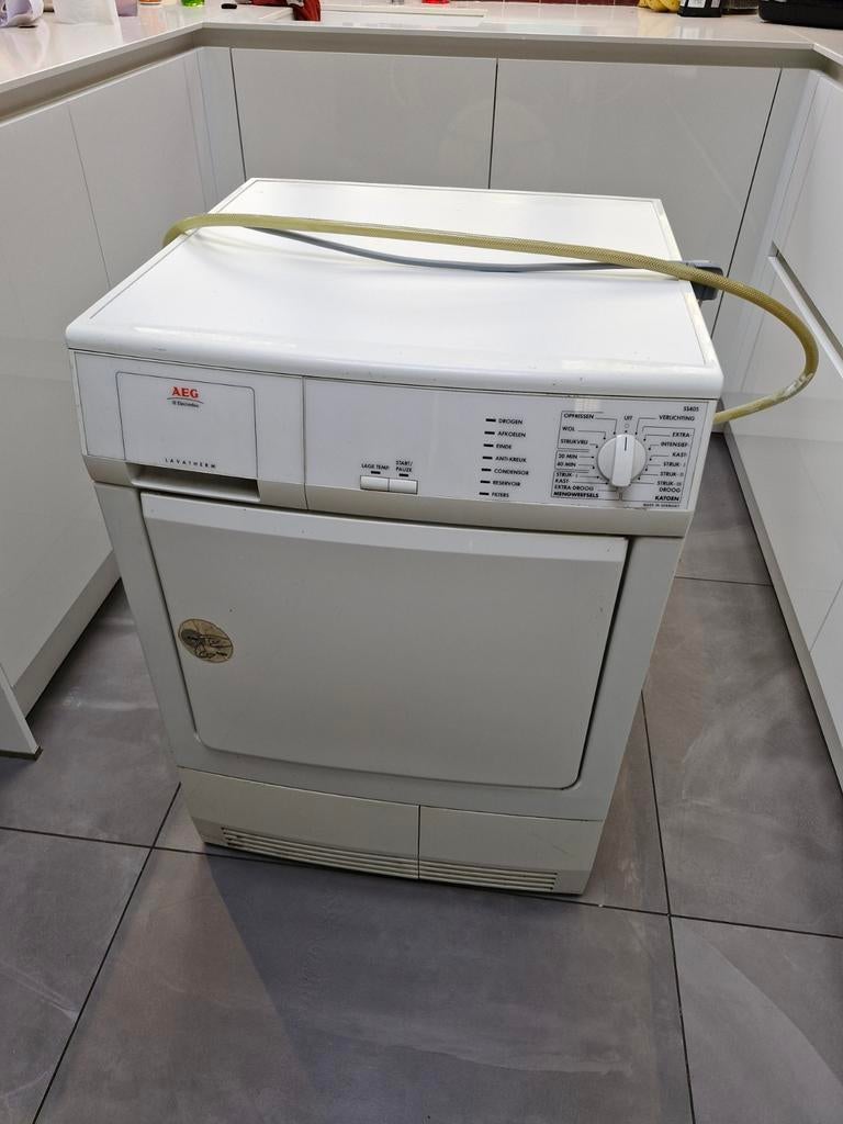 AEG Lavatherm T55405 Condensdroger - Gebruikt, Witgoed en Apparatuur, Wasdrogers, Ophalen, 6 tot 8 kg, Gebruikt, Voorlader