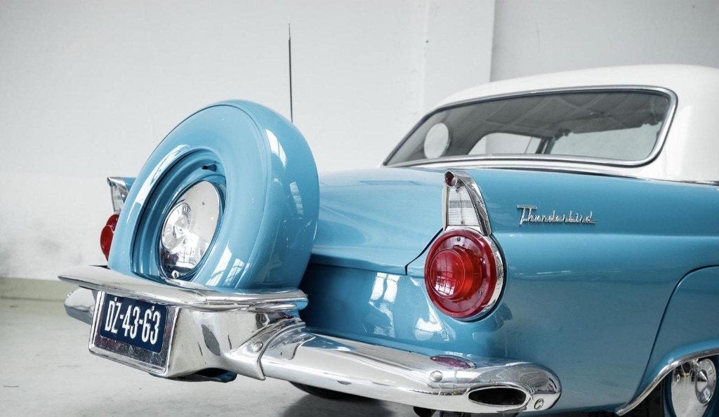 Ford Thunderbird 1956 Blauw | Continental set | Hard/Softtop, foto 4