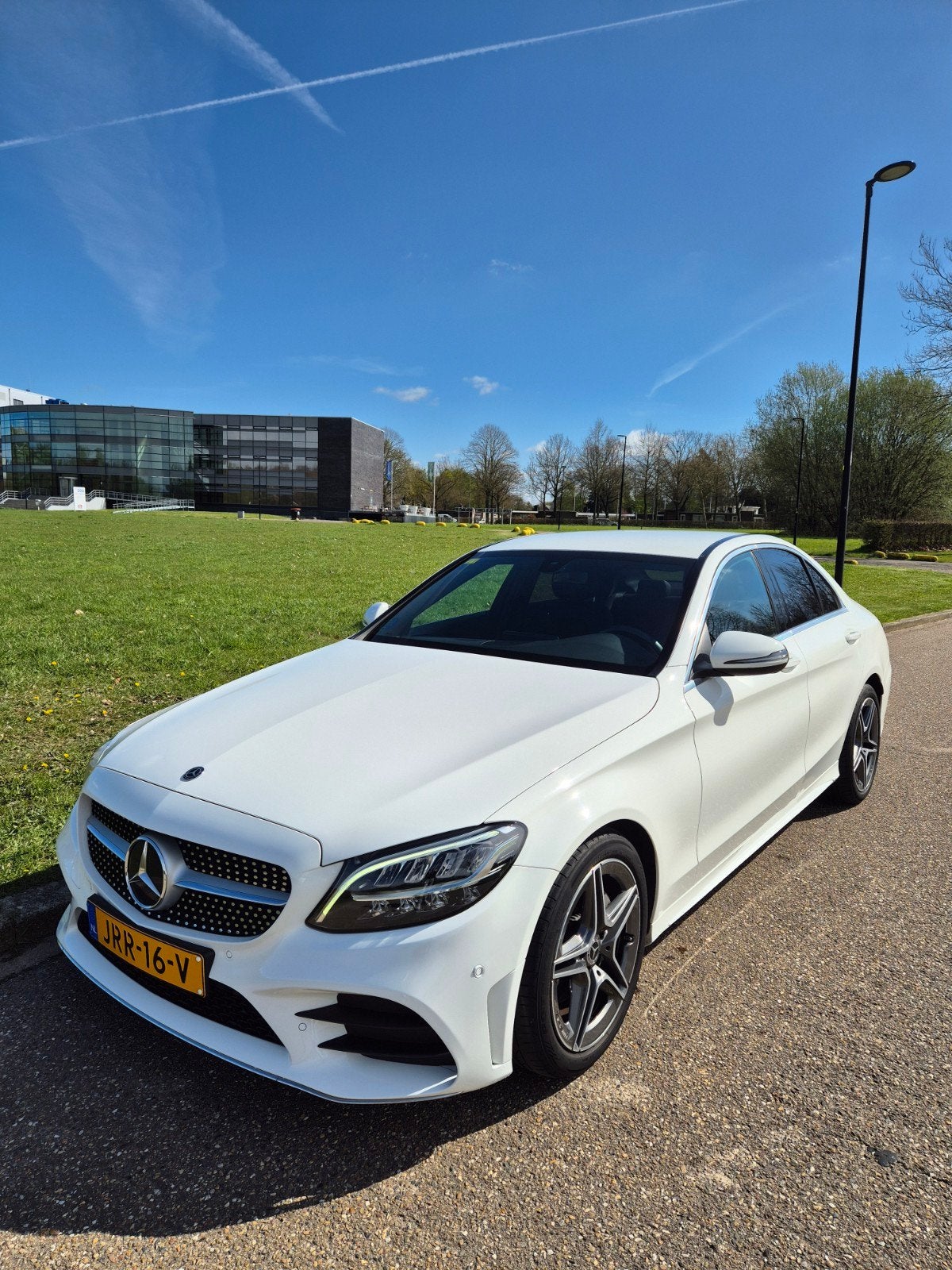 Mercedes-Benz C-Klasse C200 184pk 9G-TRONIC 2020 Grijs, Auto's, 1800 kg, Zwart, 4 cilinders, Wit