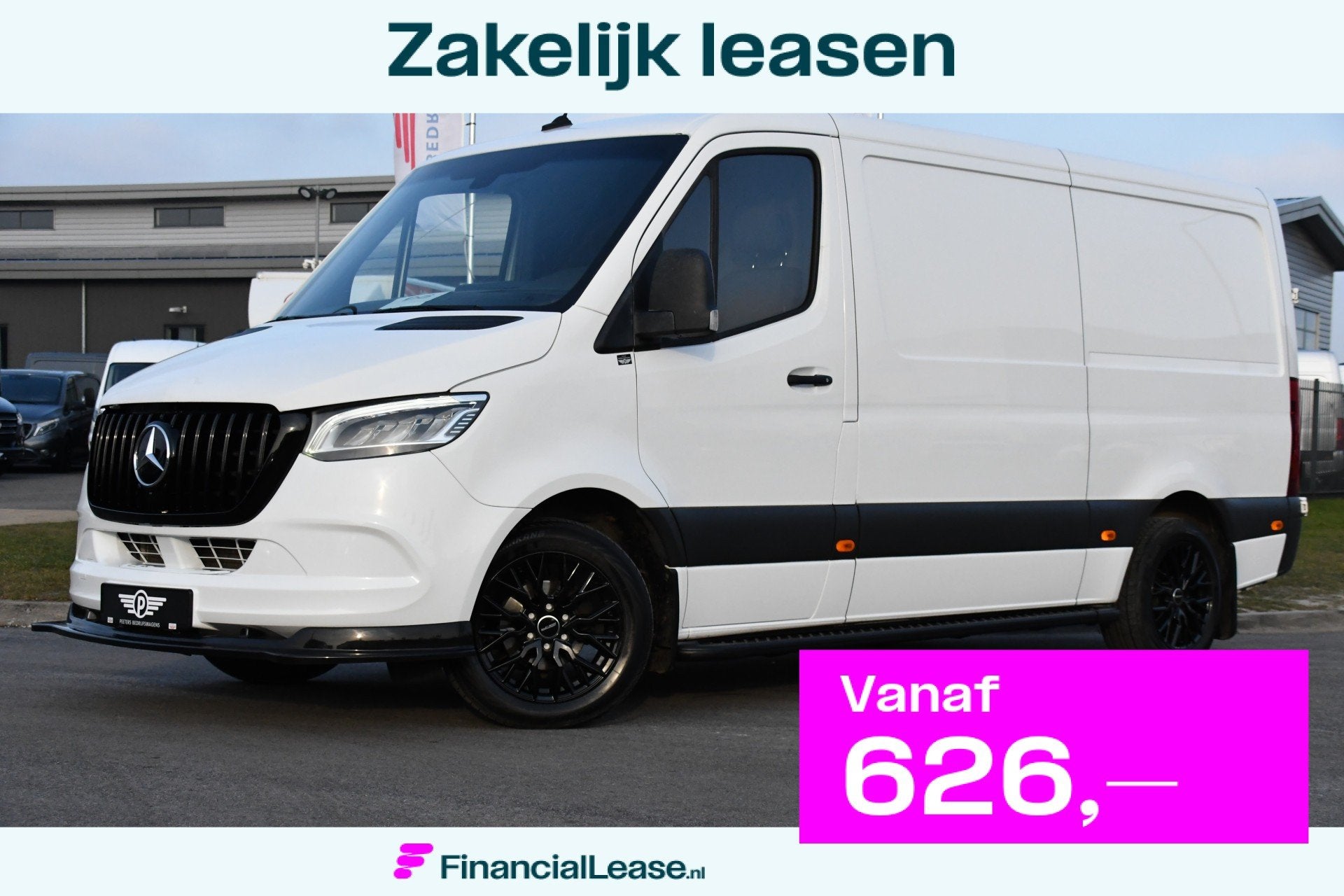 Mercedes-Benz Sprinter 319 V6 3.0 CDI L2H1 RWD AMG Edition C, Automaat, Gebruikt, Multifunctioneel stuurwiel, Wit