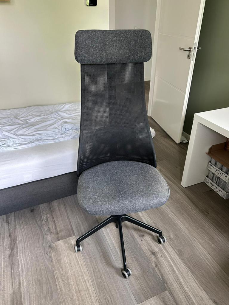 Ikea JÄRVFJÄLLET Bureaustoel met armleuningen, Glose zwart, Huis en Inrichting, Bureaustoelen, Ophalen, Zwart