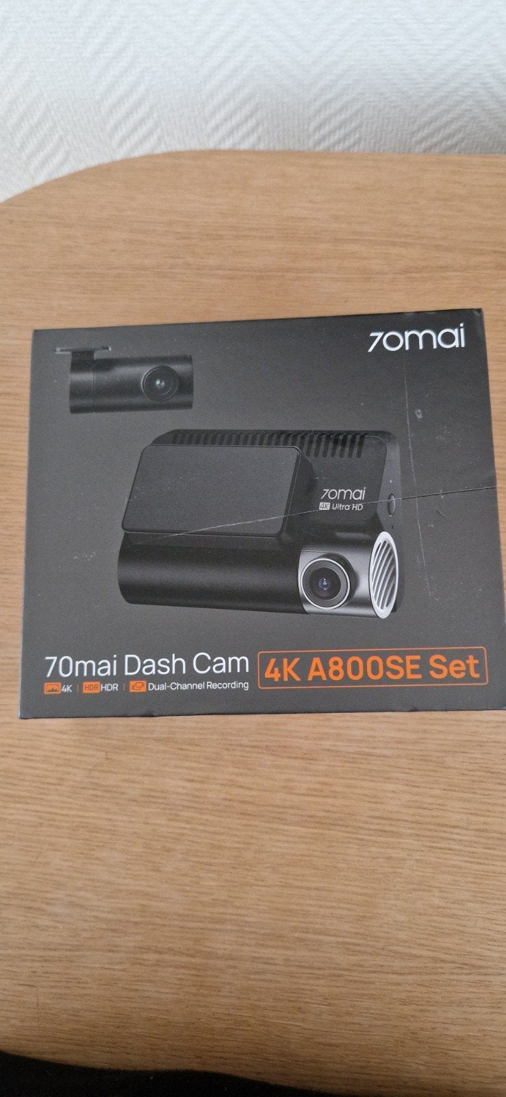 Nieuw: 70mai Dash Cam 4K A800SE Set (Voor + Achter), Ophalen of Verzenden