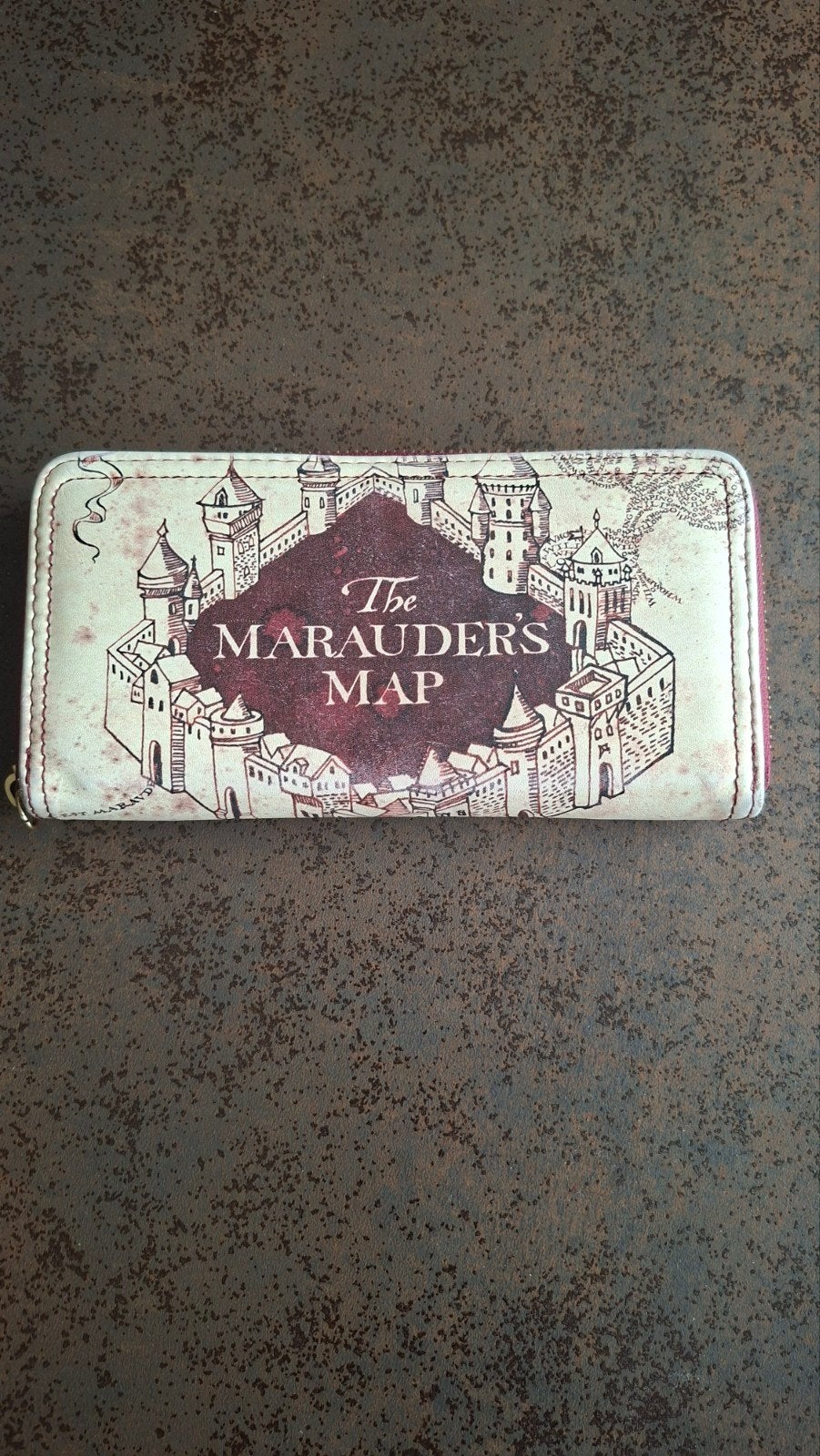 Harry Potter Marauder's Map Portemonnee, Ophalen of Verzenden, Zo goed als nieuw, Beige, Overige merken