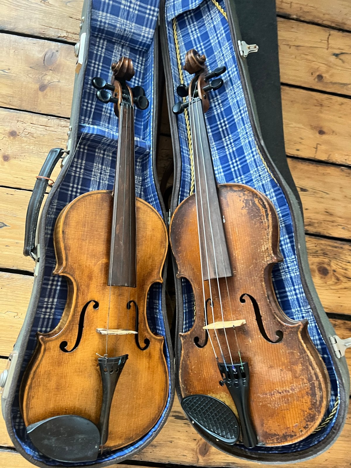 Violen 3x 3/4, alles in een koop TEAB, vioolbouw / viool, Muziek en Instrumenten, Strijkinstrumenten | Violen en Altviolen, Gebruikt