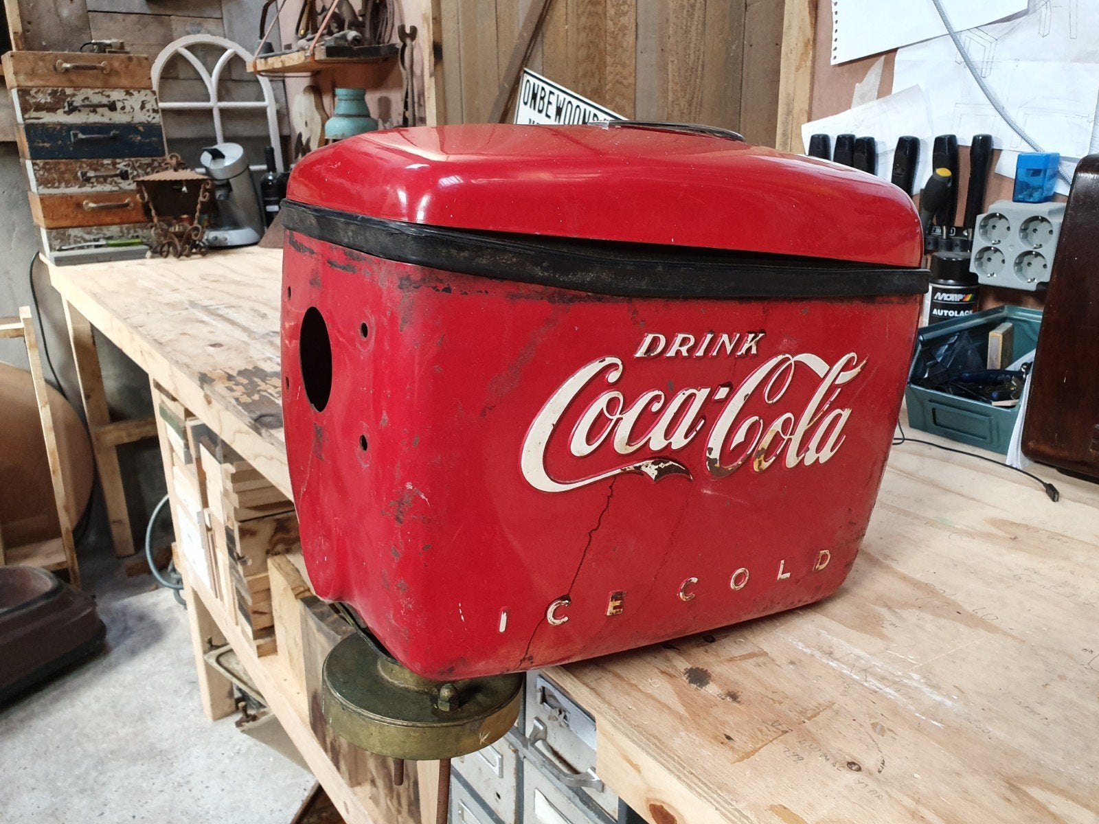 Coca-Cola fountain dispenser amerikaans usa, Ophalen, Zo goed als nieuw