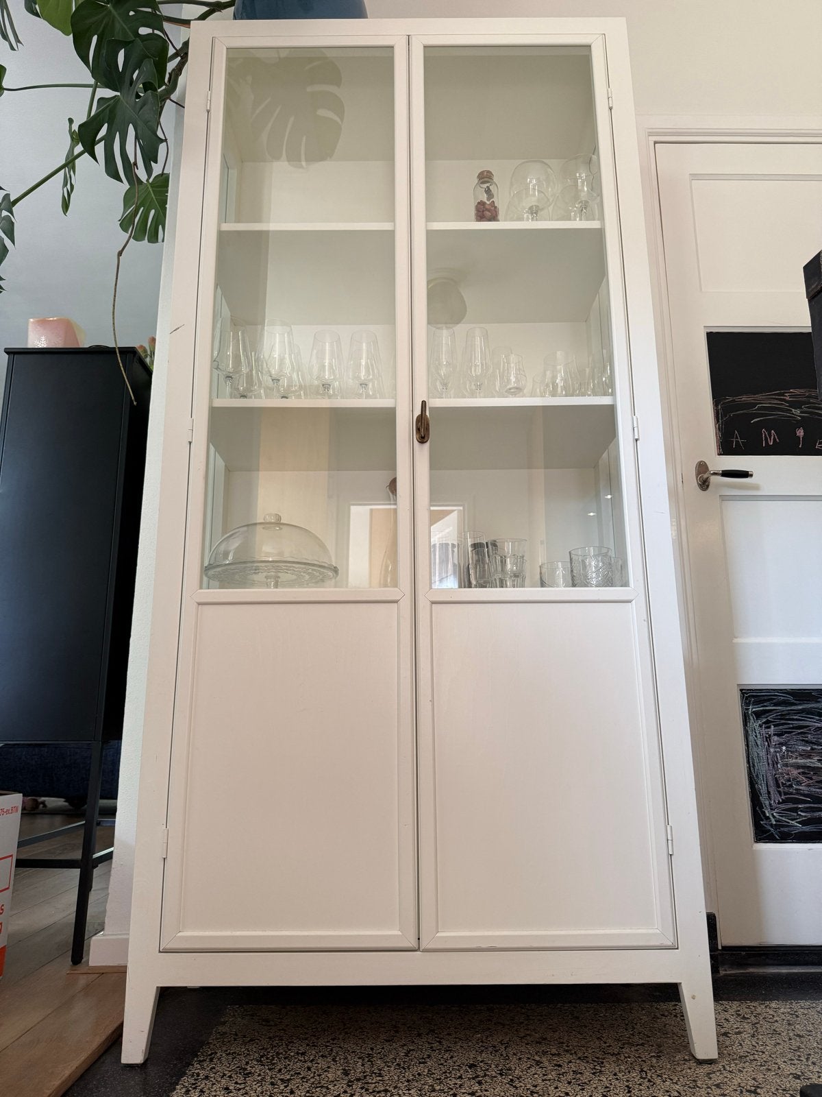 Witte Houten Apothekerskast Timzowood Living, Ophalen, Gebruikt, 50 tot 100 cm, 150 tot 200 cm