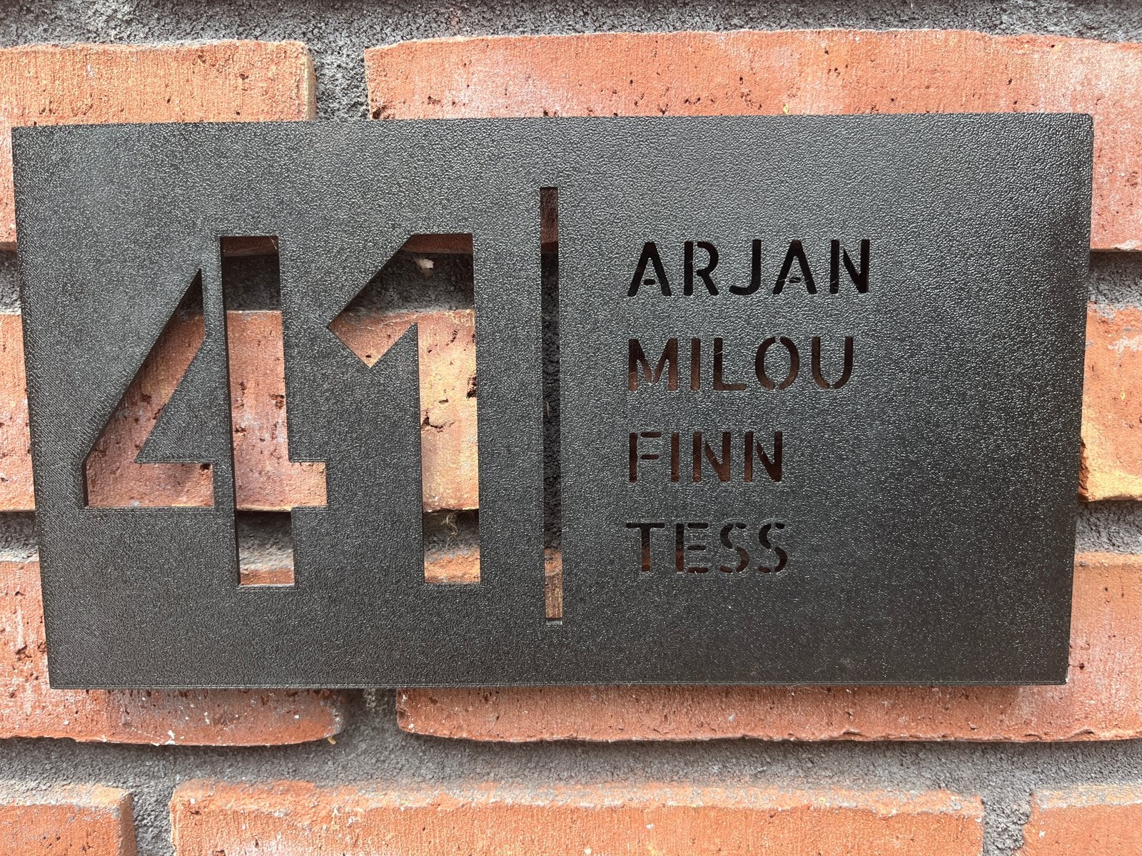 3D Geprint Huisnummer- en Naambord op Maat, Ophalen of Verzenden, Nieuw