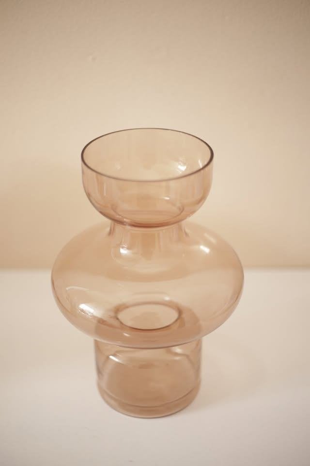 Vaas Kwantum, Ophalen, 29 cm, Overige kleuren, Glas