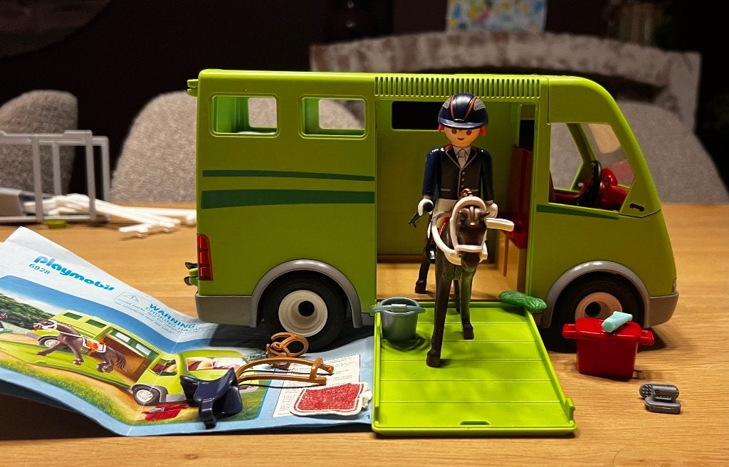 Playmobil Paardenvrachtwagen 6928, Gebruikt, Complete set, Overige typen, Ophalen of Verzenden