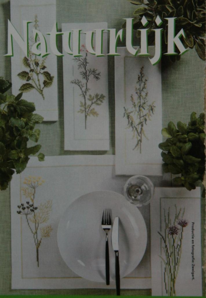 Borduurpatroon  Kruiden op Placemats  nr 461, Hobby en Vrije tijd, Borduren en Borduurmachines, Verzenden, Nieuw, Handborduren