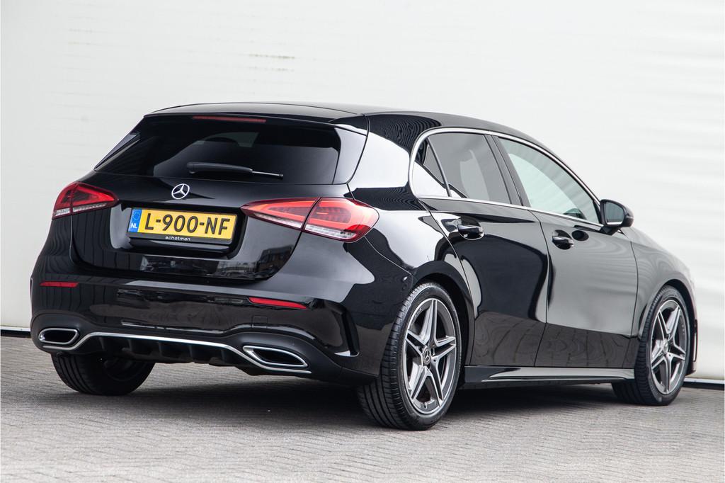 Mercedes-Benz A-Klasse 180 AMG Sportpakket, Camera, 2019, Auto's, Mercedes-Benz, 136 pk, Gebruikt, 4 cilinders, Zwart