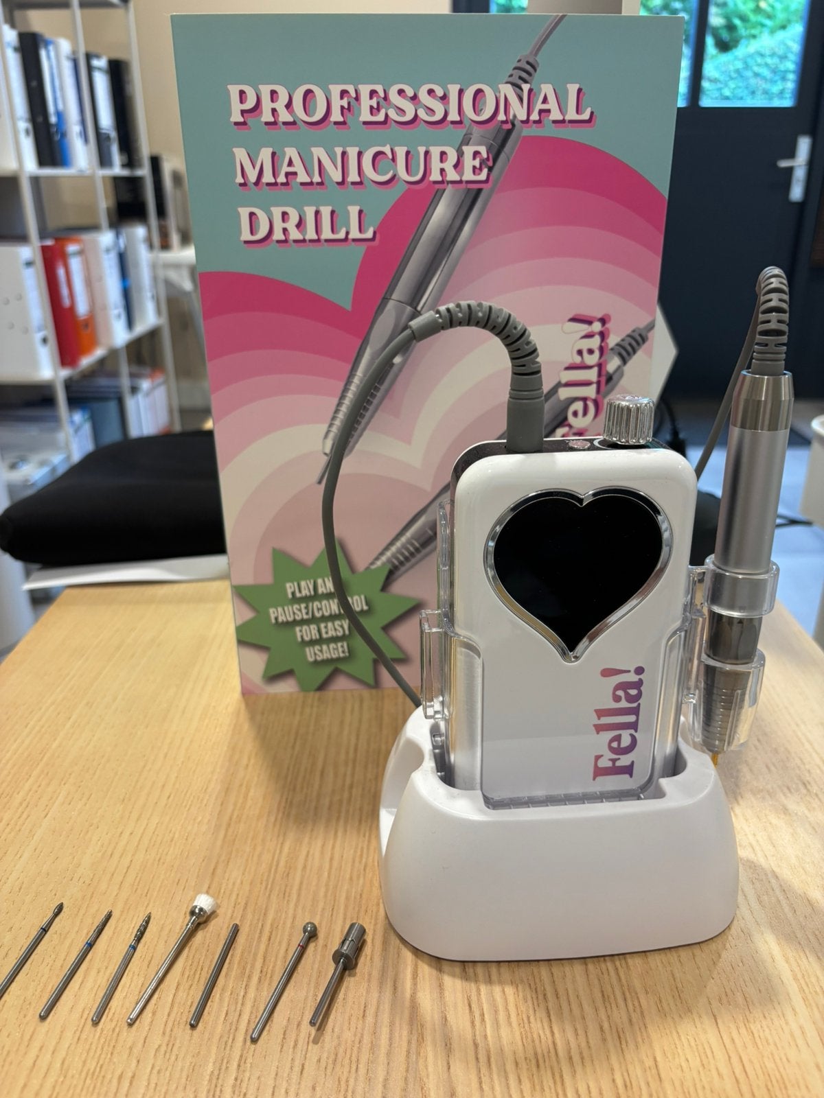 Hillary elektrische nagelfrees met bitjes! NIEUW, Witgoed en Apparatuur, Persoonlijke-verzorgingsapparatuur, Ophalen of Verzenden