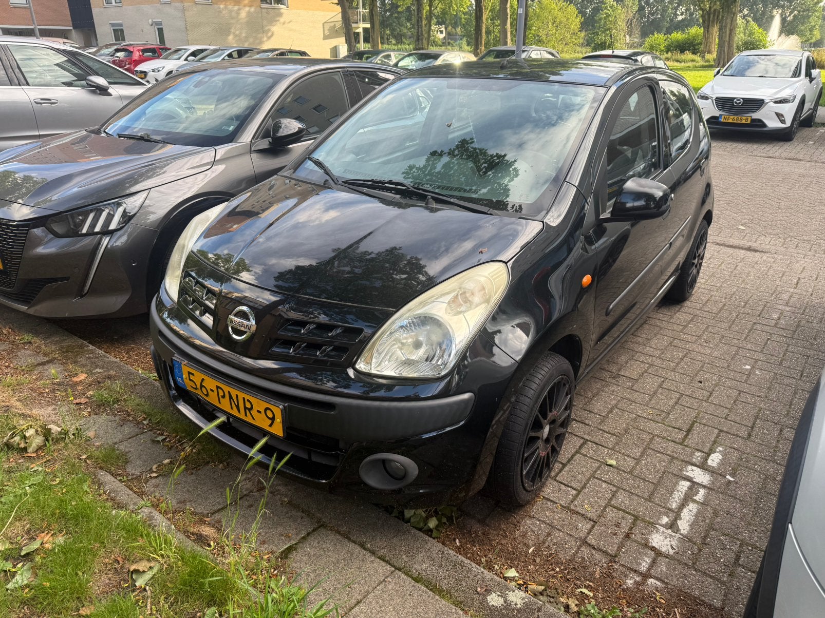 Nissan Pixo 1.0 50KW AUTOMAAT Airco 2011 130926 KM NAP, Stof, 4 stoelen, Origineel Nederlands, Bedrijf