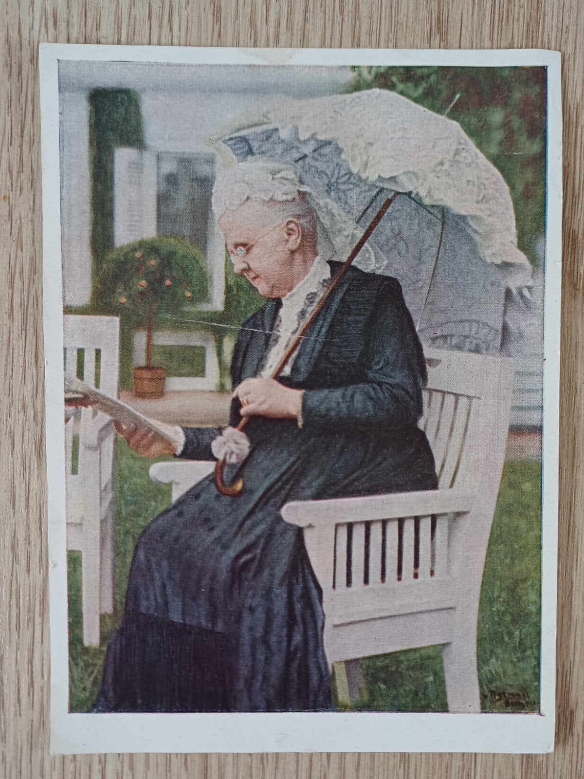 Plaatje koningin Emma, Verzamelen, Ophalen of Verzenden, Voor 1940