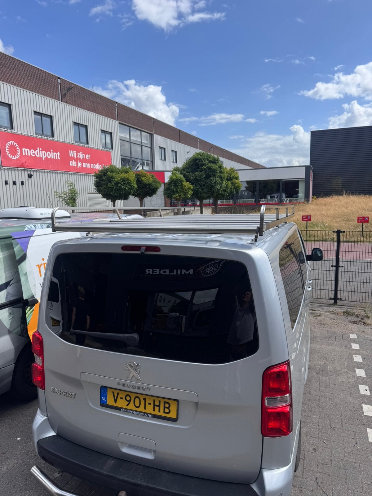 Peugeot expert dak imperiaal RVS met wind spiraal, Auto diversen, Dakdragers, Ophalen, Zo goed als nieuw