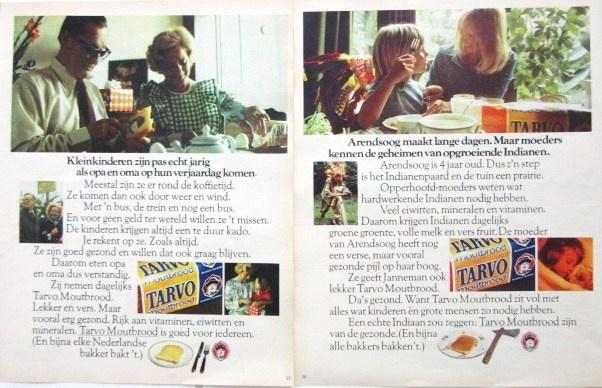 5 vintage advertenties reclames Tarvo brood 1975-76 bakker, Ophalen of Verzenden, Gebruikt, Overige typen