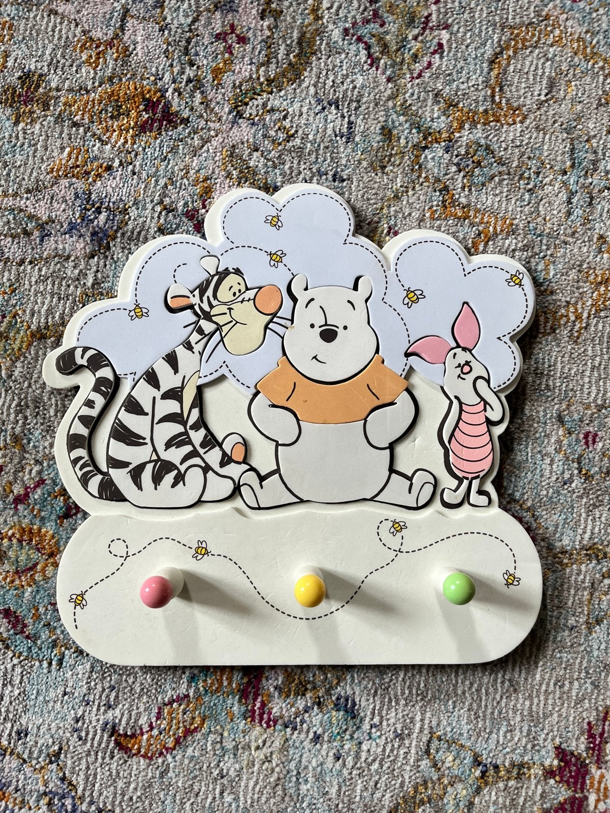 Winnie de Poeh kapstokje voor kinderkamer, Gebruikt, Ophalen of Verzenden, Kapstokje, Ophangbaar