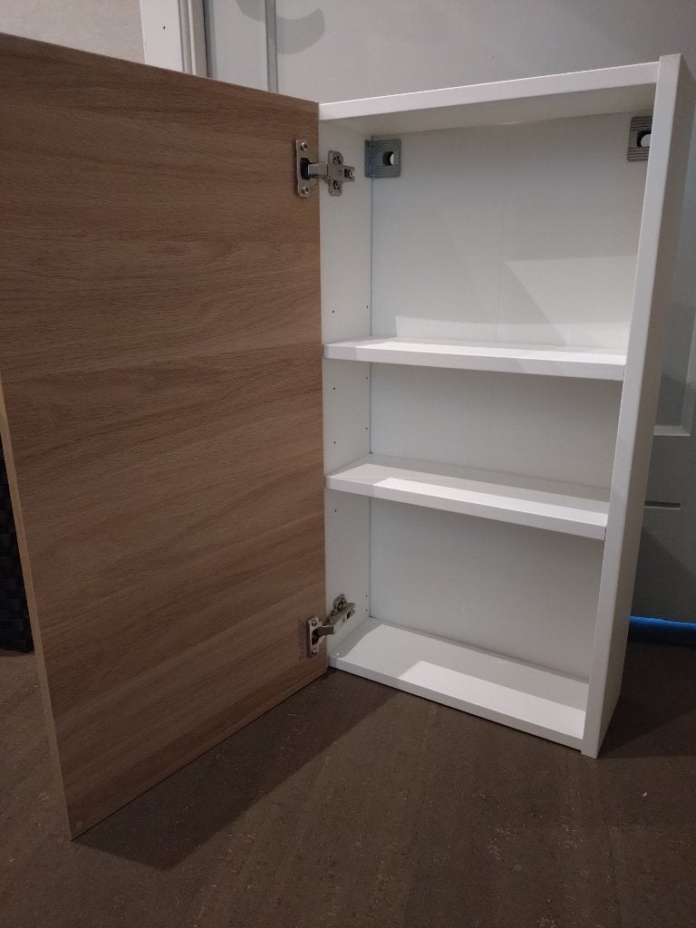 Enhet bovenkast met deur eikenpatroon, Ophalen, Minder dan 50 cm, Overige typen, Zo goed als nieuw