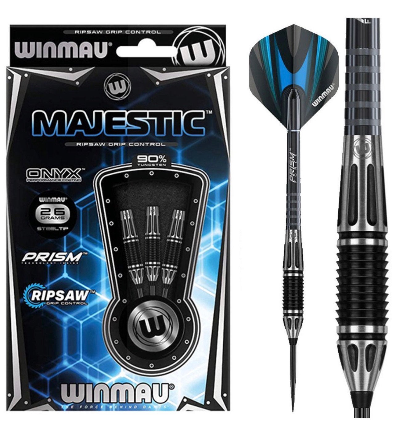 Winmau Majestic 90% - Dartpijlen - 22 Gram, Ophalen of Verzenden, Nieuw, Pijlen