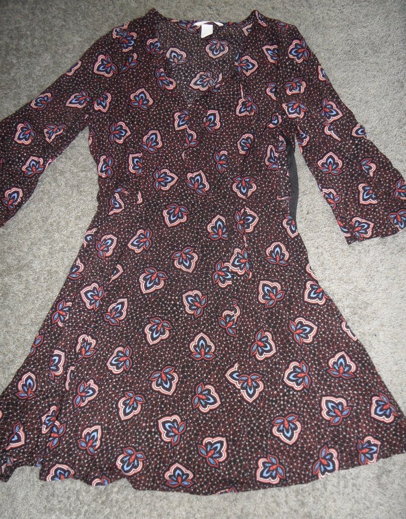 Leuk zomerjurkje van H&M, maat 36, paarse basiskleur, H&M, Paars, Ophalen of Verzenden, Zo goed als nieuw