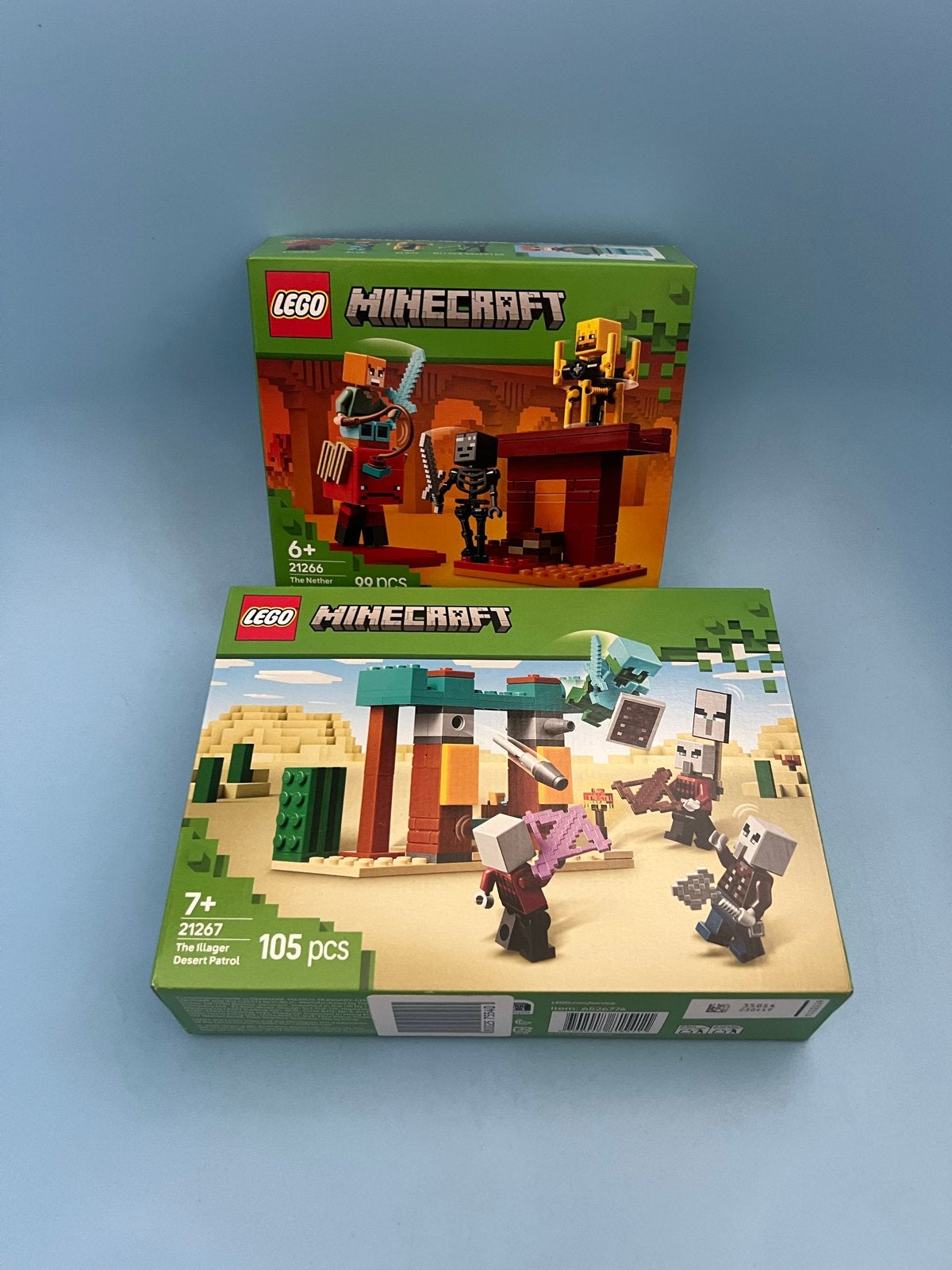 LEGO Minecraft 2 sets: The Nether & Desert Patrol, Ophalen, Nieuw, Lego