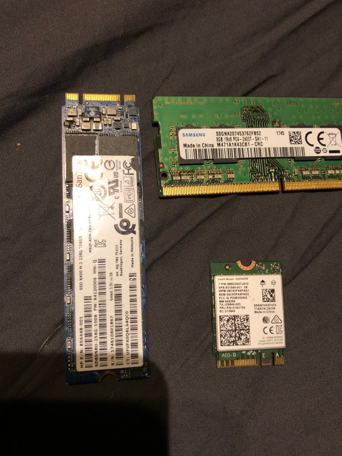 SSD M.2 256GB SanDisk X400 & Samsung 8GB DDR4 RAM, Computers en Software, Harde schijven, Ophalen, Intern, Gebruikt, SSD