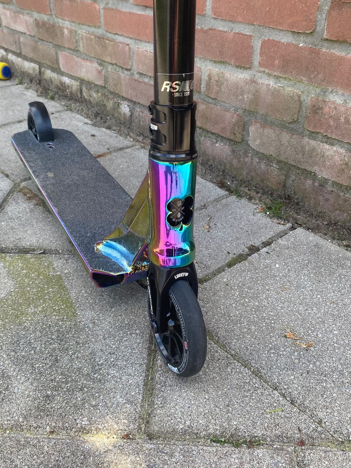 Stuntstep zgan met toebehoren, Fietsen en Brommers, Steps, Ophalen, Zo goed als nieuw, Overige typen