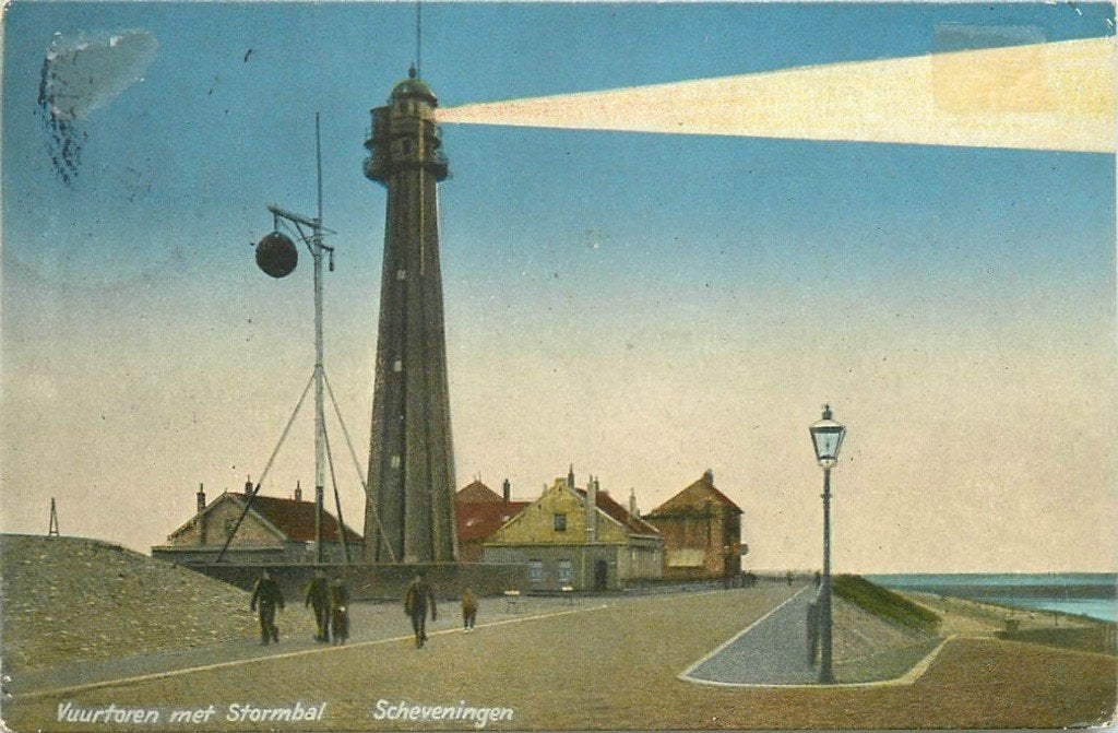 702-040-047 Scheveningen Vuurtoren, Verzamelen, Ansichtkaarten | Nederland, Verzenden, Voor 1920, Zuid-Holland